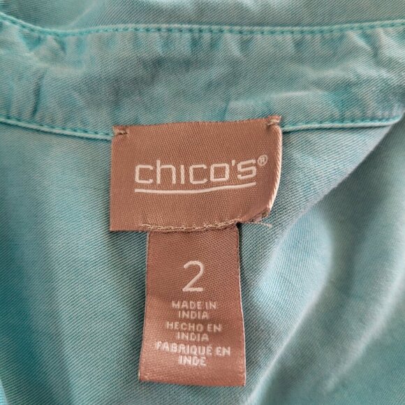 Chico's Light Blue Button Down Shirt - Picture 10 of 10